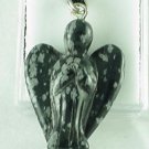 New Snowflake Obsidian Angel Pendant Necklace