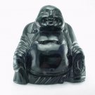 Hand Carved BLACK JADE Buddha