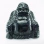 Hand Carved BLACK JADE Buddha