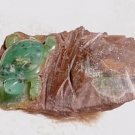 Hand Carved CHRYSOPRASE Turtle In Matrix