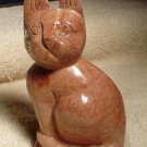 Big Handcarved Jasper Cat