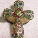 Plique A'Jour Cloisonne Cross