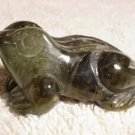 Hand Carved Labradorite Frog