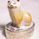 Chinese Porcelain Cat Trinket Box