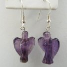 New Amethyst Sterling Silver Angel Earrings New Amethyst Sterling Silver Angel Earrings