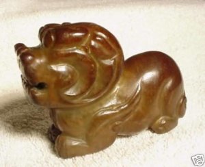 New Chinese Smoked Jade Foo Dog