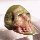 Hand Carved Unakite SKULL