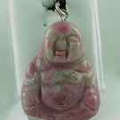 New Rhodonite Buddha Pendant Necklace