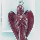 New Red Jasper Angel Pendant Necklace
