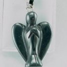 New Hematite Angel Pendant Necklace