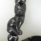 Genuine HEMATITE Cat  Bracelet