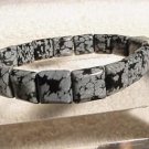 Genuine SNOWFLAKE OBSIDIAN Bracelet