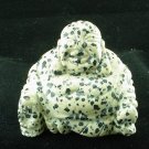 Hand Carved Spotted Jasper Buddha