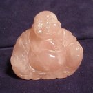 Hand Carved Pink Rose Quartz Buddha
