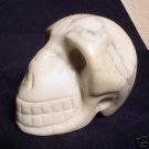 Hand Carved Howlite SKULL