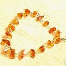 Baltic Amber Sterling Silver Nugget Bracelet