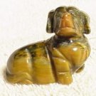 Hand Carved Tigereye  Dog