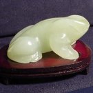 Hand Carved Genuine JADE Frog