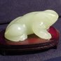 Hand Carved Genuine JADE Frog