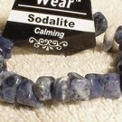 Genuine Sodalite Chips Nuggets Bracelet