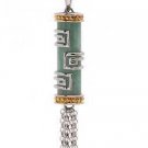 New Sterling Silver Jade Citrine Pendant & Chain