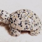 Hand Carved Spotted Jasper Turtle
