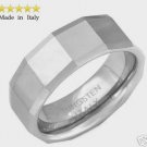 New TUNGSTEN Wedding Band Ring Made in Italy Size 10
