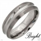 New BRIGHT Mens TITANIUM Wedding Band Size 10 New BRIGHT Mens TITANIUM Wedding Band Size 10