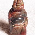 Hand Carved Brecciated Jasper Standing Buddha