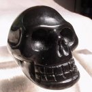 Hand Carved Black Obsidian SKULL