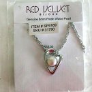 New Red Velvet Bijoux Freshwater Pearl Pendant Necklace New Red Velvet Bijoux Freshwater Pearl Pendant Necklace
