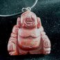 New Large Red Jasper Buddha Pendant Necklace