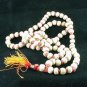 New 108 White Tulsi Japa Mala