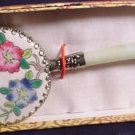 Hummingbird on Porcelain Jade Mirror