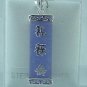 New Sterling Silver Lavender Jade FU LOU SHOU Pendant
