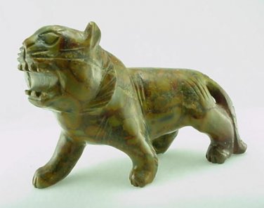 Hand Carved Jasper Tiger