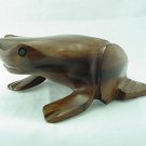 New Hand Carved Ironwood Frog