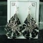 New Natural Shell  Inlay Sterling Silver Earrings Butterfly