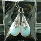 New Opalite Sterling Silver Teardrop Dangle Earrings
