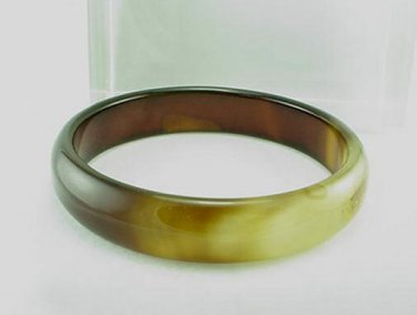 New Brown Solid AGATE Bangle Bracelet