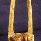 Hand Carved Bovine Cow Bone Cat on Basket Trinket Box Hand Carved Bovine Cow Bone Cat on Basket Trinket Box