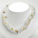 New Genuine Pearl, Amethyst, Citrine and Peridot Briolettes