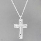 Brand New 3 Piece Cross 18" Necklace Made in 925 Sterling silver Brand New 3 Piece Cross 18" Necklace Made in 925 Sterling silver