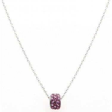 New Stanley Creations Spinner Ball Charm Necklace .925 Sterling Silver CZ