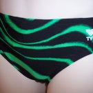 TYR Mens Bikini Swimsuit Size 32 Black Green