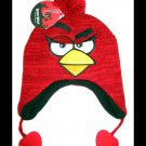 Girls Red Angry Birds Laplander Knit Beanie Hat Child One Size New Girls Red Angry Birds Laplander Knit Beanie Hat Child One Size New