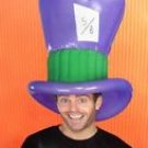 Inflatable Mat Hatter Hat Topper Adult Halloween Costume Accessory One Size