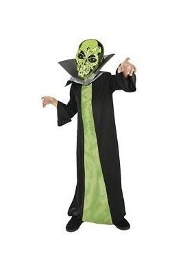 Spaced Out Alien Halloween Costume Child Boys Girls Size Small 4-6
