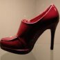 6 -Red Zipper Ankle Platform Bootie