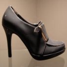 6 - Grey Zipper Ankle Platform Bootie